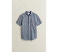 GANT Herren Kurzarm-Hemd aus Leinenmix (XXXL) VINTAGE Blau