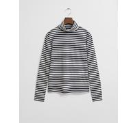 GANT Damen Leichter Rollkragenpullover aus Baumwolle mit Streifen (L)