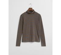 GANT Damen Leichter Rollkragenpullover aus Baumwolle mit Streifen (S)