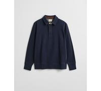 Gant - Leichtes Sacker Rib Polo-Sweatshirt evening blue - Gr. - L
