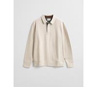 GANT - Leichtes Sacker Rib Polo-Sweatshirt seed melange - Gr. - L