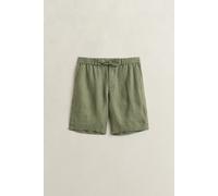 GANT Regular Fit Linen Drawstring Shorts Dry Herb Green Grün L