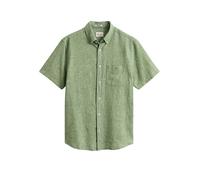 GANT Regular Fit Leinenhemd grün, Einfarbig