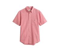 GANT Herren Kurzarm-Hemd Regular Fit aus Leinenmix Einfarbig Rose Pink XL