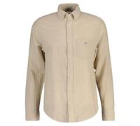 GANT - Hemd aus Leinenmix oat beige - Gr. - XXL