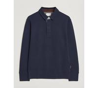 GANT Light Sacker Rib Long Sleeve Polo Evening Blue Blau M