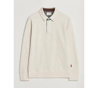 GANT Light Sacker Rib Long Sleeve Polo Seed Melange Grau L