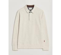 GANT Light Sacker Rib Long Sleeve Polo Seed Melange Grau M