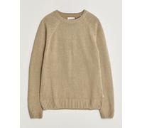GANT Linen/Cotton Crew Neck Sweater Dark Khaki Beige M