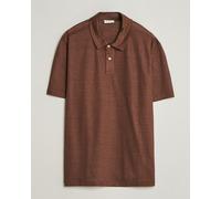 GANT Linen Polo Mahogany Brown Braun L