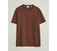 GANT Linen T-Shirt Mahogany Brown Braun M