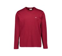Gant Longsleeve Herren Regular Fit Langarm Rundhals Baumwolle rot, XL