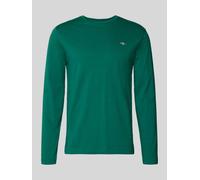 Gant Longsleeve mit Label-Stitching in Dunkelgruen, Größe 5XL