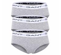 GANT Mädchen Slips, 3er Pack - HIPSTER BRIEFS 3-PACK, Hüftslip, Cotton Stretch 134/140 Grau