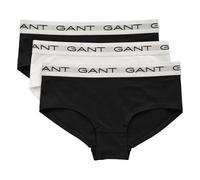 GANT Mädchen Slips, 3er Pack - HIPSTER BRIEFS 3-PACK, Hüftslip, Cotton Stretch 134/140 Weiß