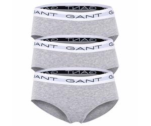 GANT Mädchen Slips, 3er Pack - HIPSTER BRIEFS 3-PACK, Hüftslip, Cotton Stretch Grau 134/140