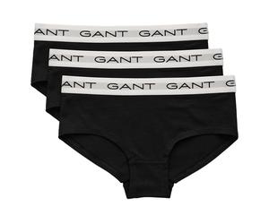 GANT Mädchen Slips, 3er Pack - HIPSTER BRIEFS 3-PACK, Hüftslip, Cotton Stretch Schwarz / 122/128 122/128 Schwarz