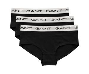 GANT Mädchen Slips, 3er Pack - HIPSTER BRIEFS 3-PACK, Hüftslip, Cotton Stretch Schwarz 122/128