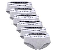 GANT Mädchen Slips, 6er Pack - HIPSTER BRIEFS 6-PACK, Hüftslip, Cotton Stretch 134/140 Grau