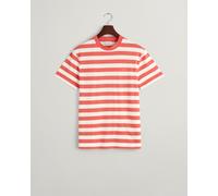 GANT - Mehrfarbig gestreiftes T-Shirt sunset pink - Gr. - XXL