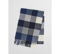 GANT - Mehrfarbig karierter Wollschal dark grey melange - Gr. - OS