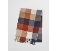 GANT Herren Mehrfarbig karierter Wollschal (ONE SIZE) Rot Rosa