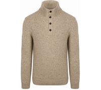 Gant Herren Troyer mit Wolle WOOL BLEND NEPS HALF BUTTONED, camel, Gr. XXL