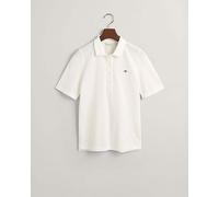 GANT Poloshirt Slim Shield SS Piqué – Damen, Baumwolle, Ecru, Gr. L