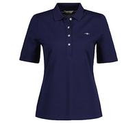 GANT Damen Poloshirt Slim Shield Piqué Schmale Passform Evening Blue Größe M