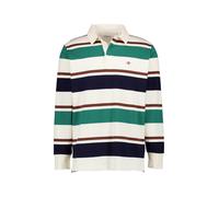 GANT Herren Striped Heavy Rugger Polohemd, Cream, XL