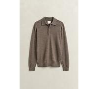 GANT - Polopullover aus extrafeiner Merinowolle dk hazelnut melange - Gr. - M