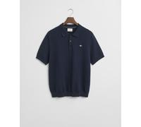 Gant Poloshirt mit Label-Stitching in Dunkelblau, Größe L