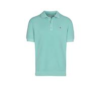 GANT T-Shirt mit Rundhalsausschnitt und Label-Stitching in Mittelgrau, Größe 4XL