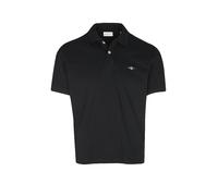 Gant Herren Reg Emb Archive Shield Polohemd, Schwarz, XL EU
