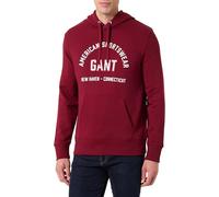 GANT Herren Printed Graphic Hoodie Kapuzenpullover, PLUMPED RED, M