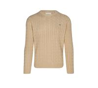 Gant Cable Pullover M Khaki Mel