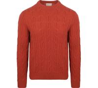 Gant Pullover Crewneck Lambswool Cable Modern Rust - Größe XL Rot XL