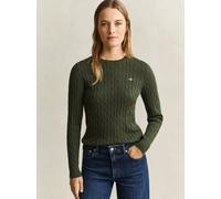 GANT Pullover mit Logo-Stitching in Dunkelgruen, Größe L