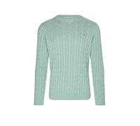 GANT Regular Fit Strickpullover Rundhalsgrün, Einfarbig