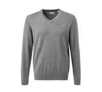 GANT Herren Classic Cotton V-neck KLASSISCHER BAUMWOLLPULLOVER MIT V-AUSSCHNITT, Dunkelgrau Meliert, L EU