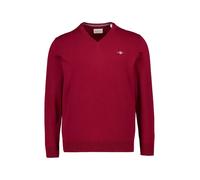 Gant Pullover Herren V-Ausschnitt Baumwolle rot, M