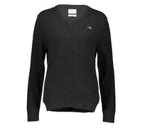 GANT Herren Extrafine Lambswool V-Neck Pullover, DK Charcoal Melange, L