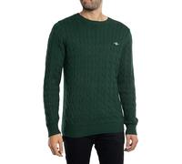 GANT Pullover Langarm Rundhals Kabelstrick beige