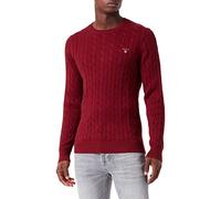GANT Pullover Langarm Rundhals Kabelstrick beige