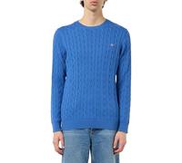 GANT Pullover Langarm Rundhals Kabelstrick beige