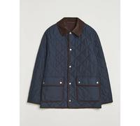 GANT Quilted Fleece Jacket Evening Blue Blau L
