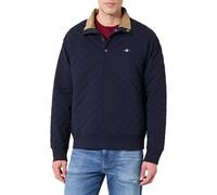 Gant Quilted Mocker Pullover Navy - Größe L Dunkelblau L