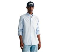 Langarmhemd GANT "REGULAR FIT PINPOINT OXFORD", Herren, Gr. XL, N-Gr, blau (light blau), Web, Obermaterial: 100% Baumwolle, regular fit normal, 2-Knopf-Manschette, Hemden, Businesshemd, Button-down-Kr