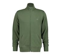GANT Shield Regular Fit Sweatjacke grün, Einfarbig