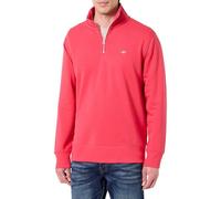 GANT Herren Shield Sweatshirt mit halblangem Reißverschluss (L) ROSE Rot
